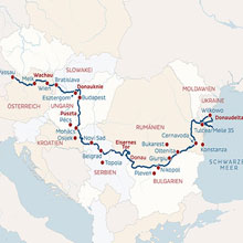Route zu ukrainischen Donaudelta